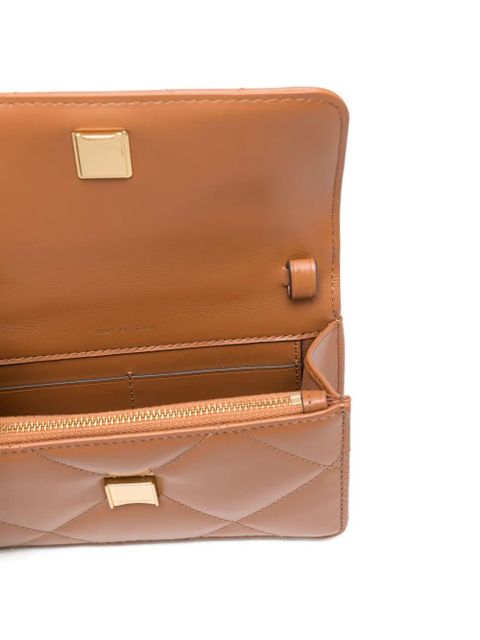 Tory Burch mini Kira diamond-quilted tote bag - Brown