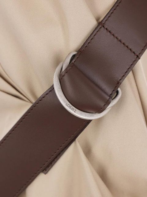 LOEWE belted draped dress - Neutrals