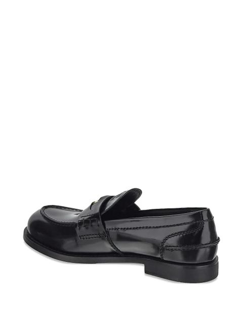 Miu Miu leather penny-strap loafers - Black