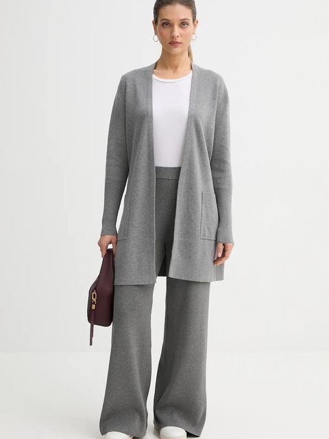 United Colors of Benetton spodnie dresowe damskie kolor szary z aplikacją 17Q3DF013 - zdjęcie produktu nr 2