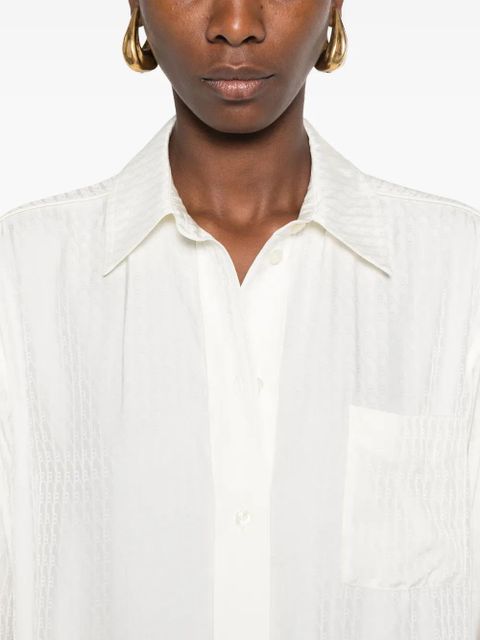 Victoria Beckham monogram shirt - White