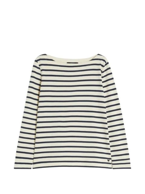 Weekend Max Mara striped boat-neck T-shirt - Neutrals - zdjęcie produktu nr 1