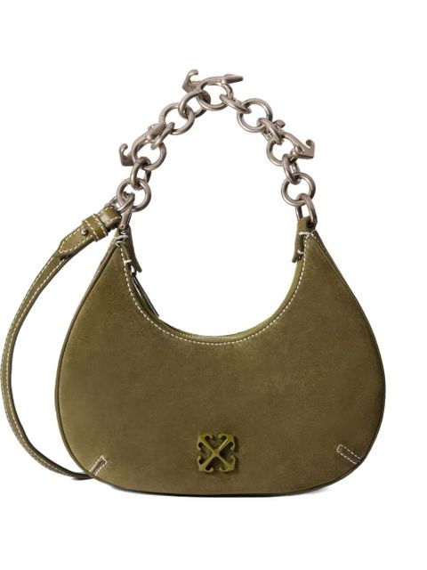 Off-White Hemisphere suede tote bag - Green - zdjęcie produktu nr 1