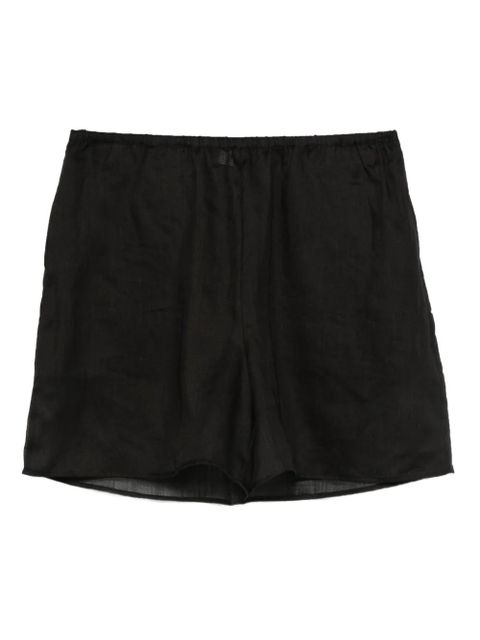 TOTEME elasticated ramie shorts - Black - zdjęcie produktu nr 1