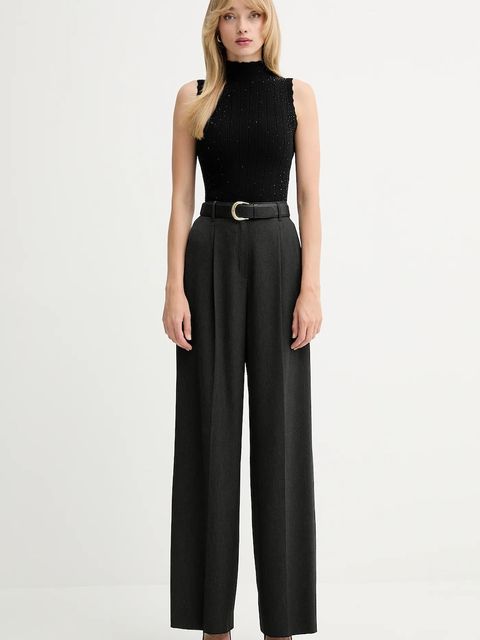 Fracomina top kolor czarny FR25WT4004K50401 - zdjęcie produktu nr 2