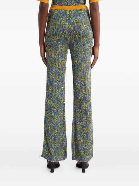 ETRO printed knitted trousers - Blue