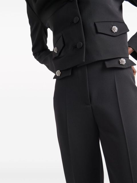 Prada wool sateen trousers - Black