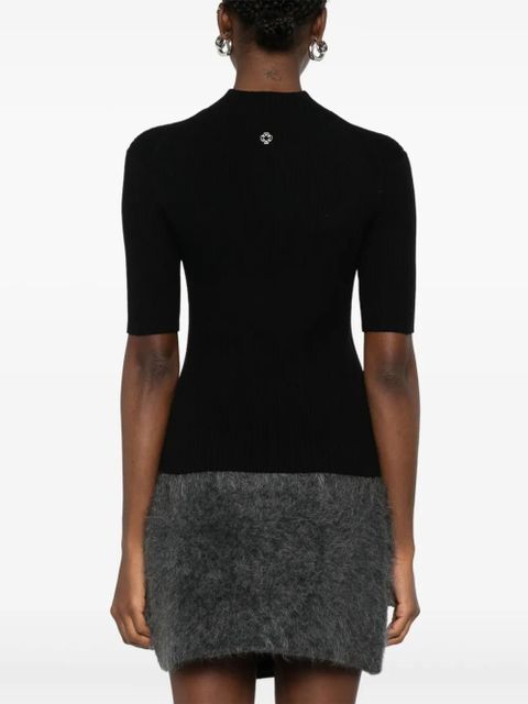 Maje ribbed T-shirt - Black