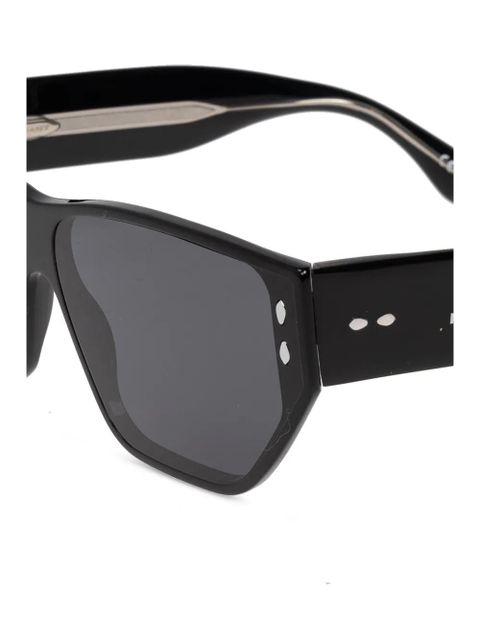 Isabel Marant Eyewear geometric-frame sunglasses - Black