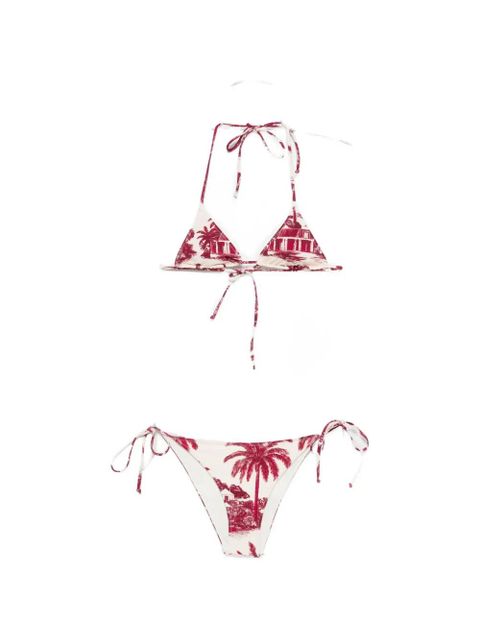 MC2 Saint Barth Leah print tie bikini - Neutrals - zdjęcie produktu nr 1