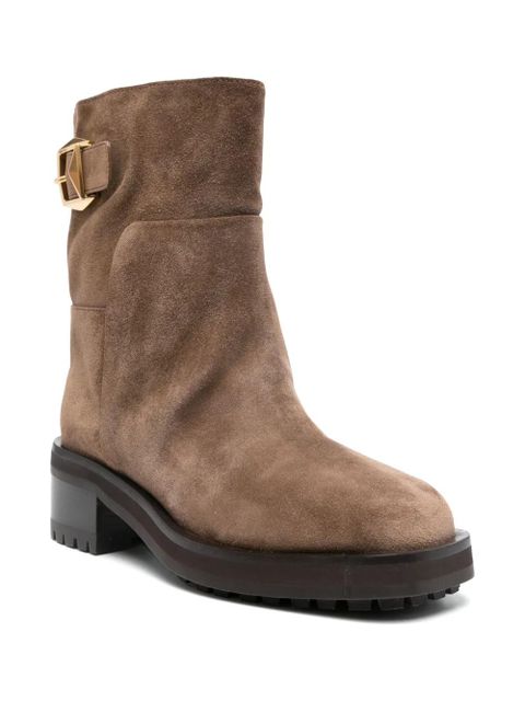 Jimmy Choo 50mm suede boots - Brown