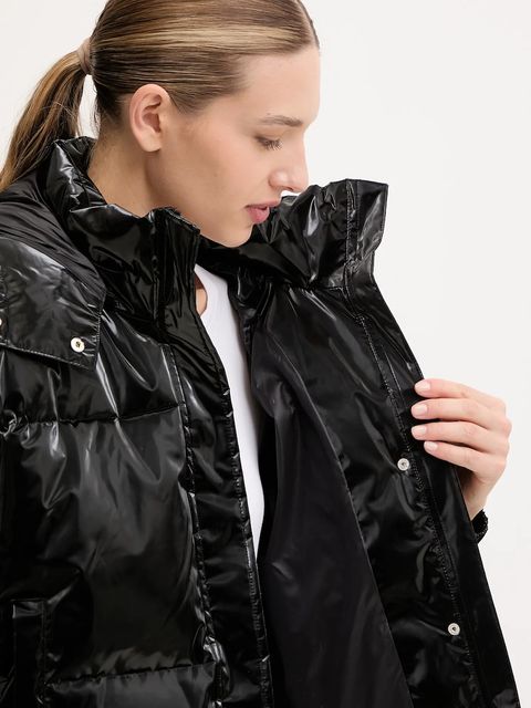 EA7 Emporio Armani kurtka kolor czarny zimowa oversize AF14805.7W000808