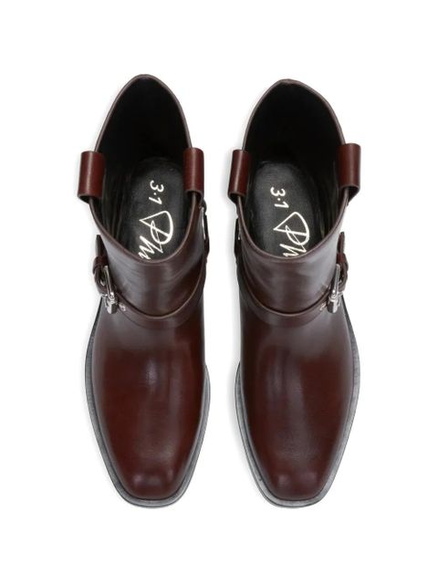 3.1 Phillip Lim buckle-strap boots - Brown