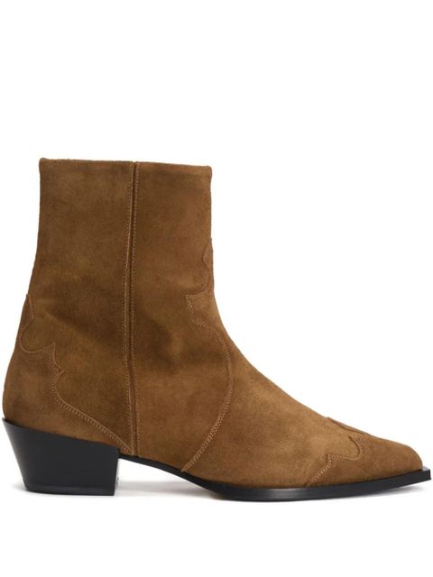 Aeyde Hester suede ankle boots - Brown - zdjęcie produktu nr 1