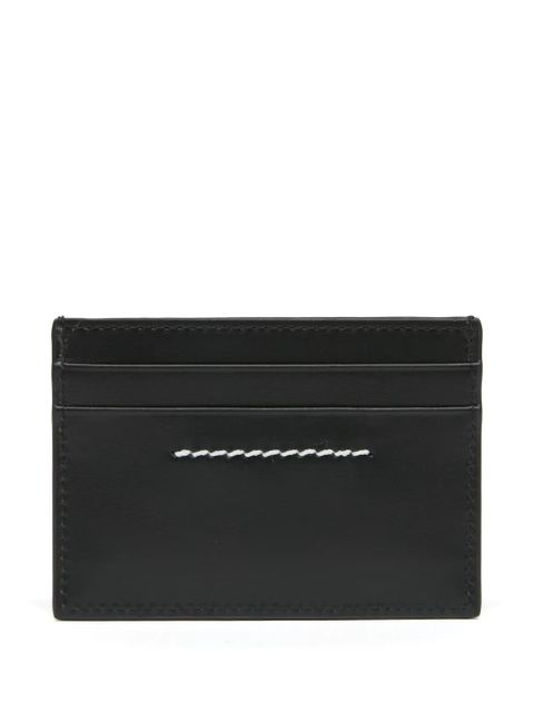 MM6 Maison Margiela logo plaque cardholder - Black - zdjęcie produktu nr 2