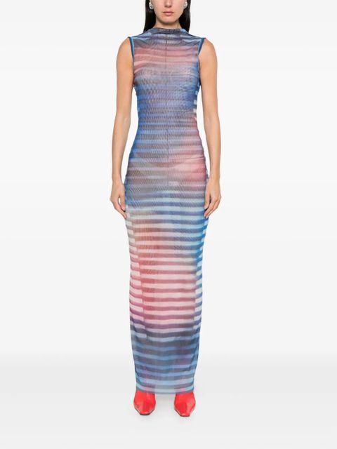 Jean Paul Gaultier striped sleeveless dress - Blue - zdjęcie produktu nr 2