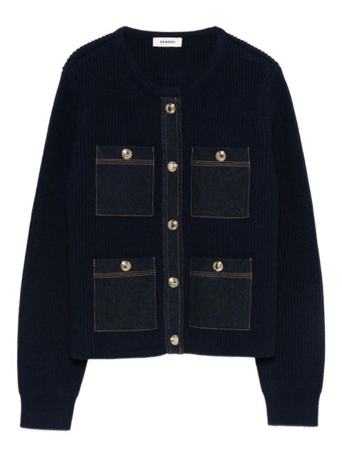SANDRO button-up cardigan - Blue - zdjęcie produktu nr 1
