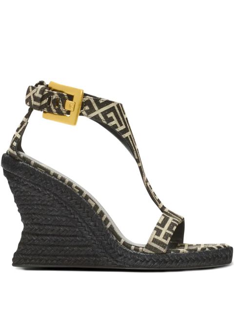 Balmain Anthem wedge espadrilles - Black - zdjęcie produktu nr 1