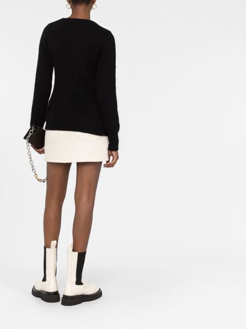 Jacquemus La Maille Pau asymmetric cardigan - Black