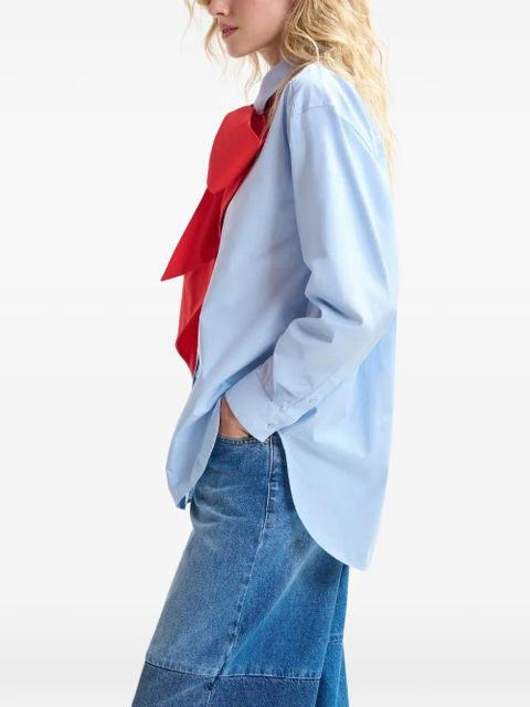 Essentiel Antwerp bow-detail shirt - Blue