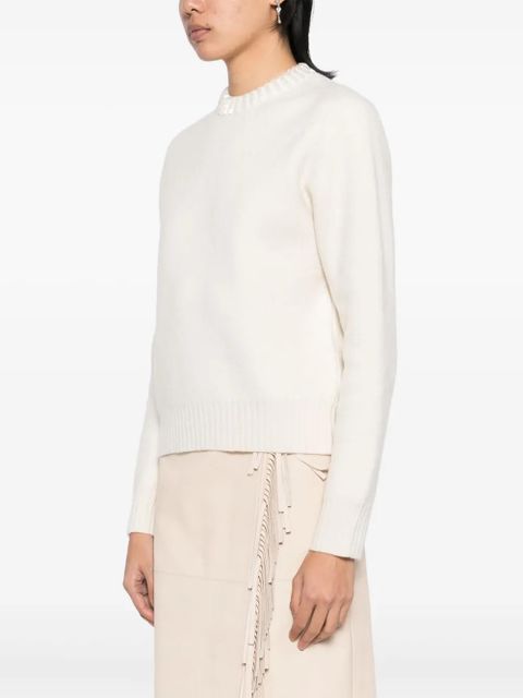 Jil Sander long-sleeve crew-neck jumper - Neutrals