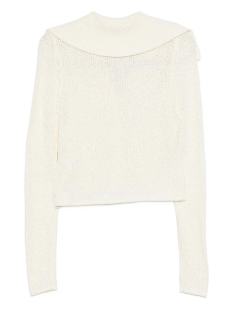 Paris Georgia collared cardigan - White