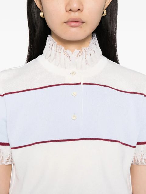 Alexander McQueen striped top - Neutrals