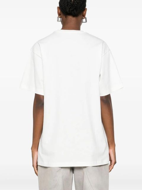 Blumarine logo-appliqué T-shirt - White