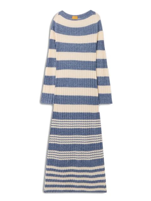 Guest In Residence striped ribbed midi dress - Blue - zdjęcie produktu nr 2