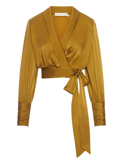 ZIMMERMANN silk wrap top - Yellow - zdjęcie produktu nr 1