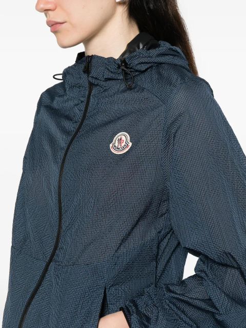Moncler hooded zip-fastening jacket - Blue