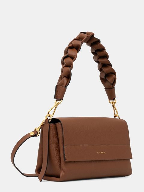 Coccinelle torebka skórzana BOHEME GRANA DOUBLE kolor brązowy E1.M50.12.01.01 - zdjęcie produktu nr 2