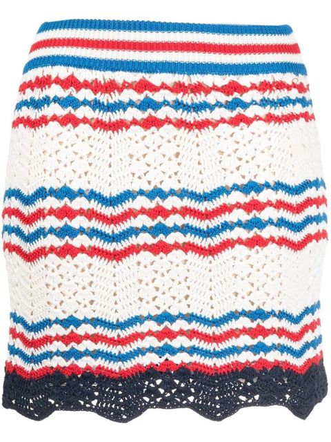 Casablanca crochet mini skirt - White - zdjęcie produktu nr 1