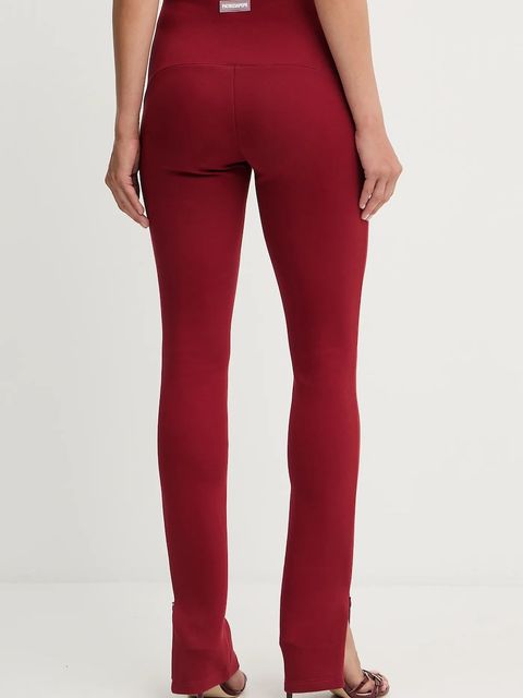 Patrizia Pepe spodnie damskie kolor czerwony dopasowane high waist 8P0746 J305