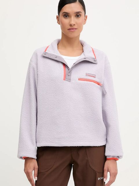 Columbia bluza sportowa Helvetia kolor fioletowy gładka 2092231 - zdjęcie produktu nr 1