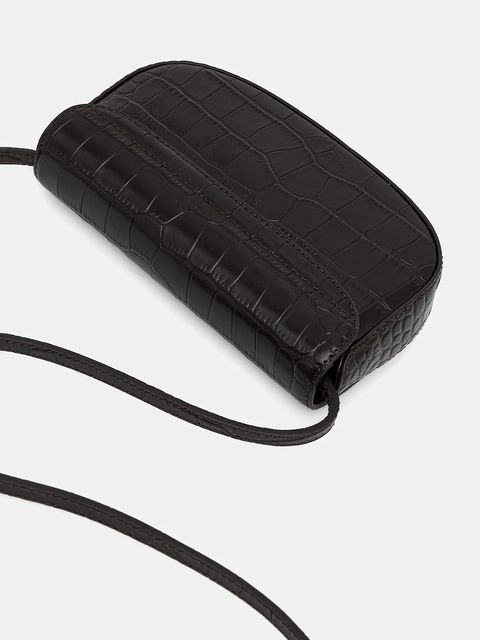 Tommy Hilfiger torebka skórzana kolor brązowy AW0AW18203