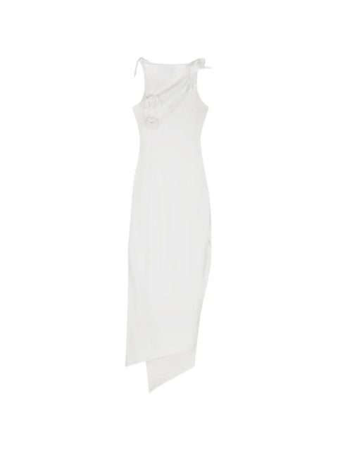 Coperni rosette knot asymmetric dress - White
