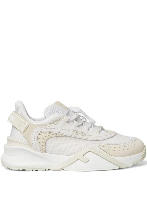 FENDI leather lace-up sneakers - White - zdjęcie produktu nr 1