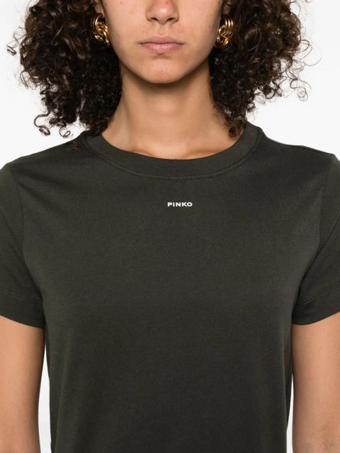 PINKO short-sleeve cotton top - Green