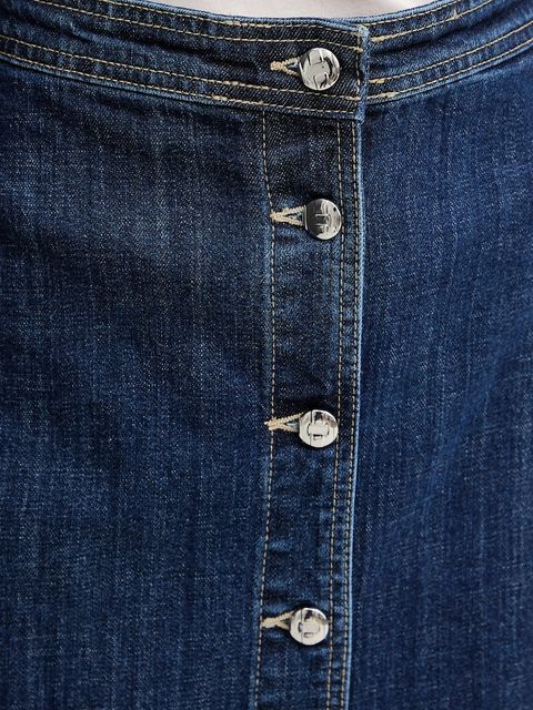 Silvian Heach spódnica SIKIM kolor granatowy midi prosta GPA25402GO