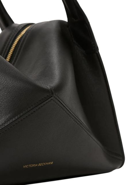 Victoria Beckham plié leather tote bag - Black