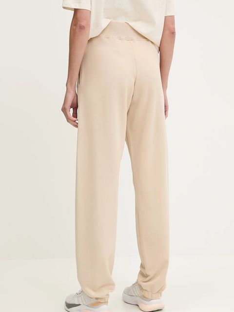 Guess spodnie dresowe bawełniane PRIMULA damskie kolor beżowy gładkie V5YB17 KCRP0