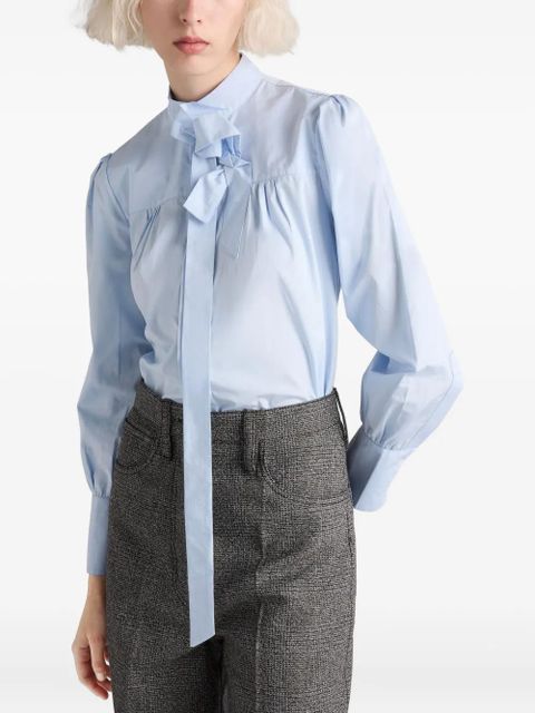 Prada poplin shirt - Blue - zdjęcie produktu nr 2