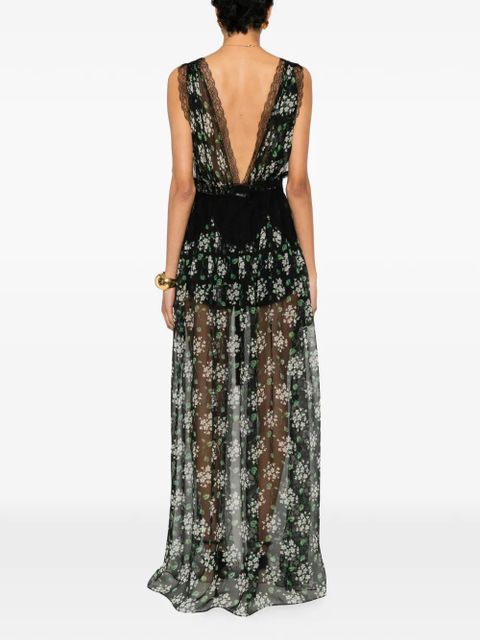 Dolce & Gabbana floral-print maxi dress - Black