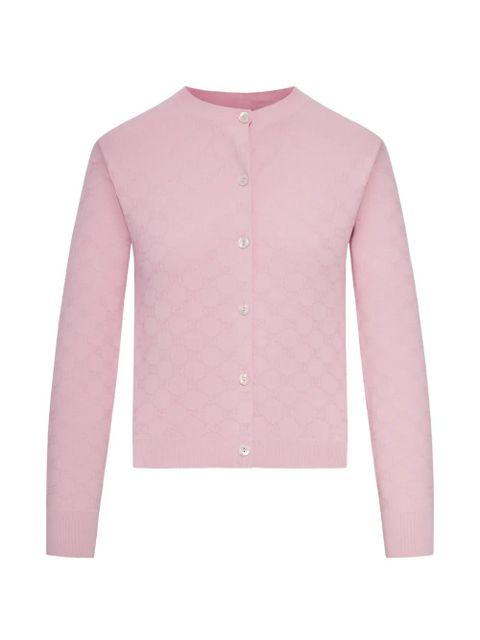 Gucci GG jacquard cardigan - Pink - zdjęcie produktu nr 1