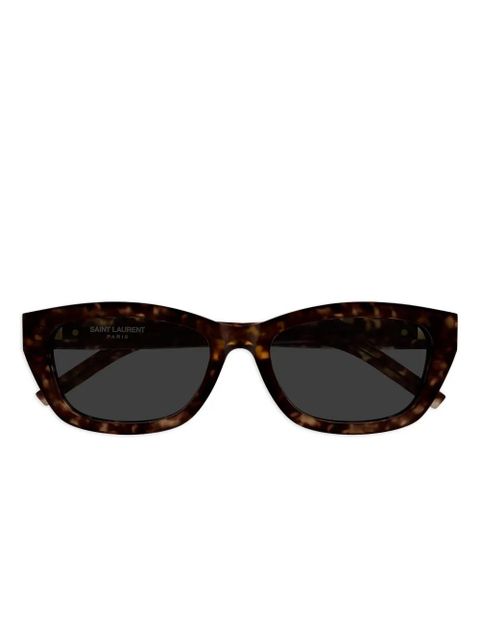 Saint Laurent Eyewear cat-eye logo sunglasses - Brown - zdjęcie produktu nr 1