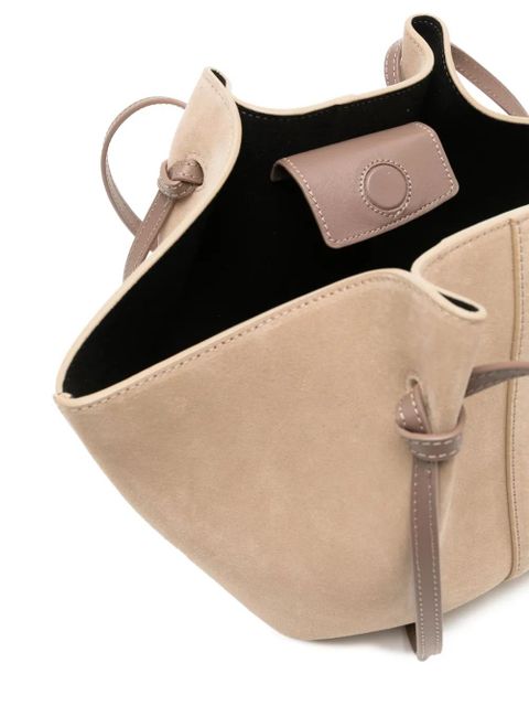 Yuzefi large Mochi suede tote bag - Brown