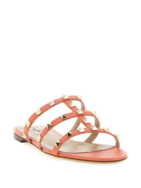 Valentino Garavani Rockstud leather sandals - Orange - zdjęcie produktu nr 2