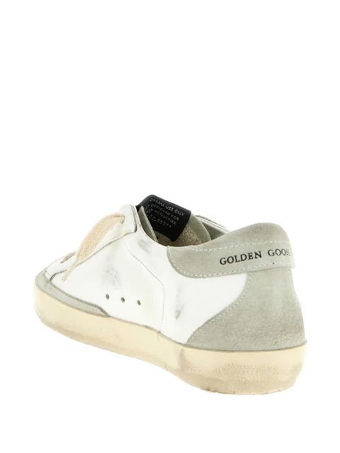 Golden Goose Superstar pony-hair star sneakers - White