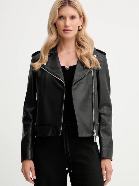 BOSS Orange ramoneska skórzana C Sandy - zdjęcie produktu nr 1